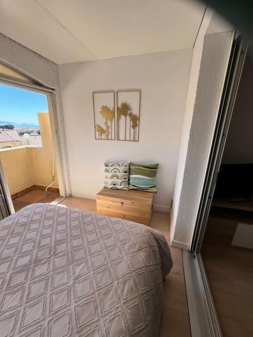 Studio Vue Mer Avec Piscine Et Terrain De Tennis Sausset-les-Pins Exterior foto